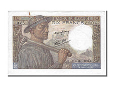 Billet, France, 10 Francs, 10 F 1941-1949 ''Mineur'', 1943, 1943-01-14, SUP
