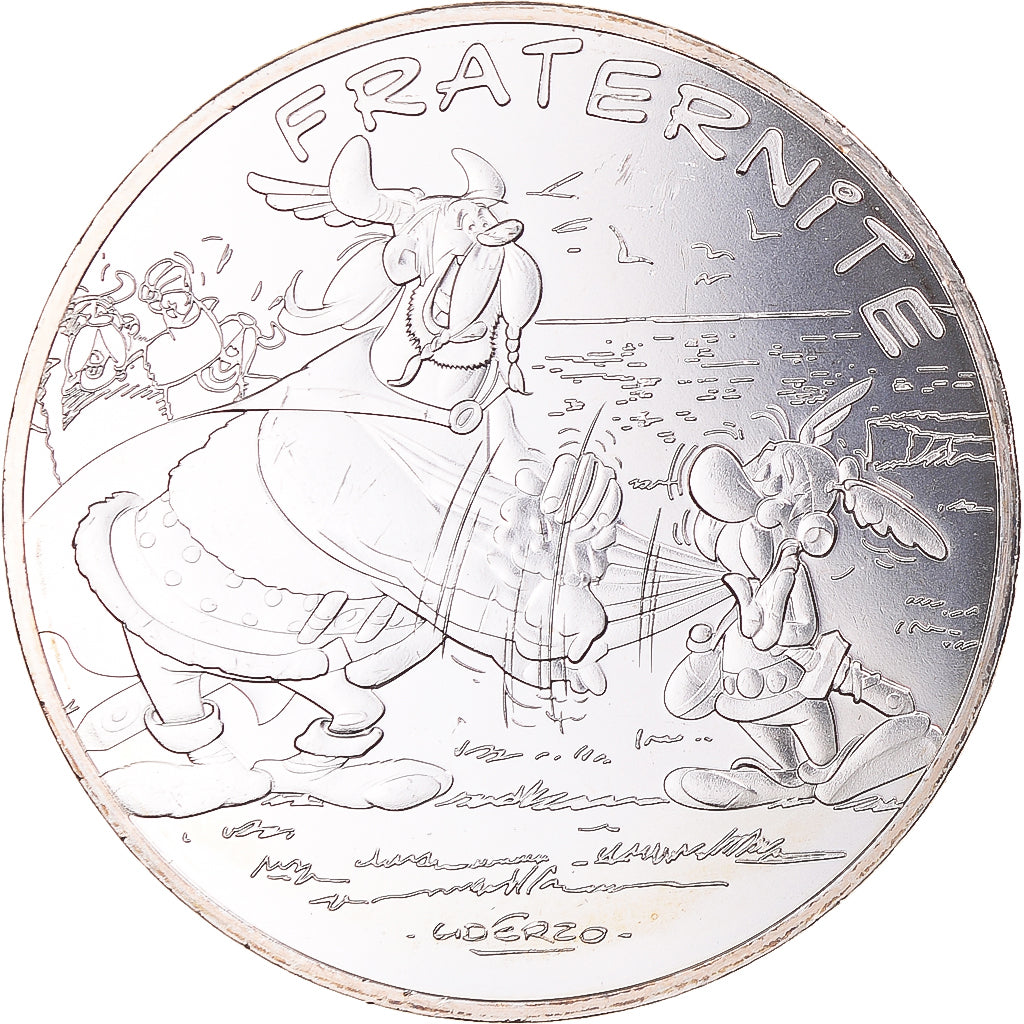 Francia, 10 Euro, 10 euros Fraternité (Astérix et les Normands), 2015, FDC