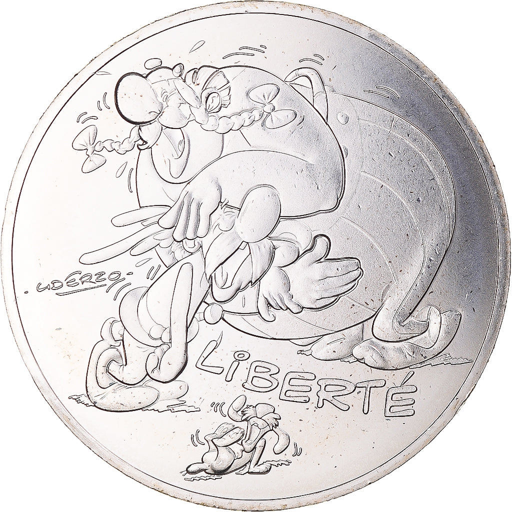 France, 10 Euro, 2015, Asterix Liberté Le cadeau de césar