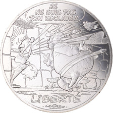 France, 10 Euro, 2015, Asterix Liberté La rose et le glaive, MS(65-70), Silver