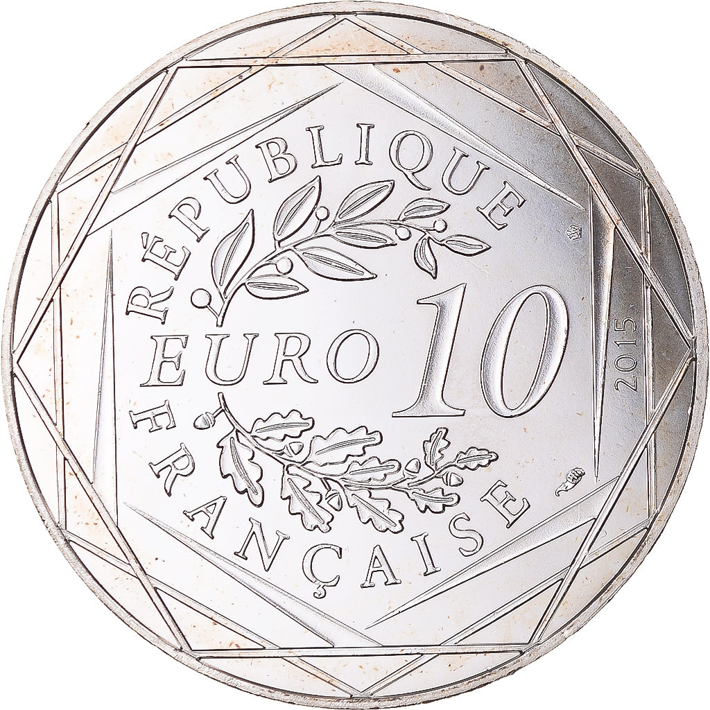 Francia, 10 Euro, Astérix Fraternité (Astérix chez les bretons), 2015, FDC