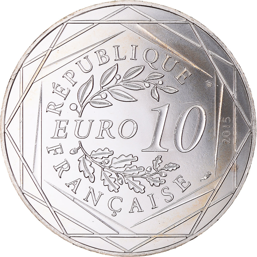France, 10 Euro, Asterix Fraternité Astérix aux Jeux Olympiques, 2015, FDC