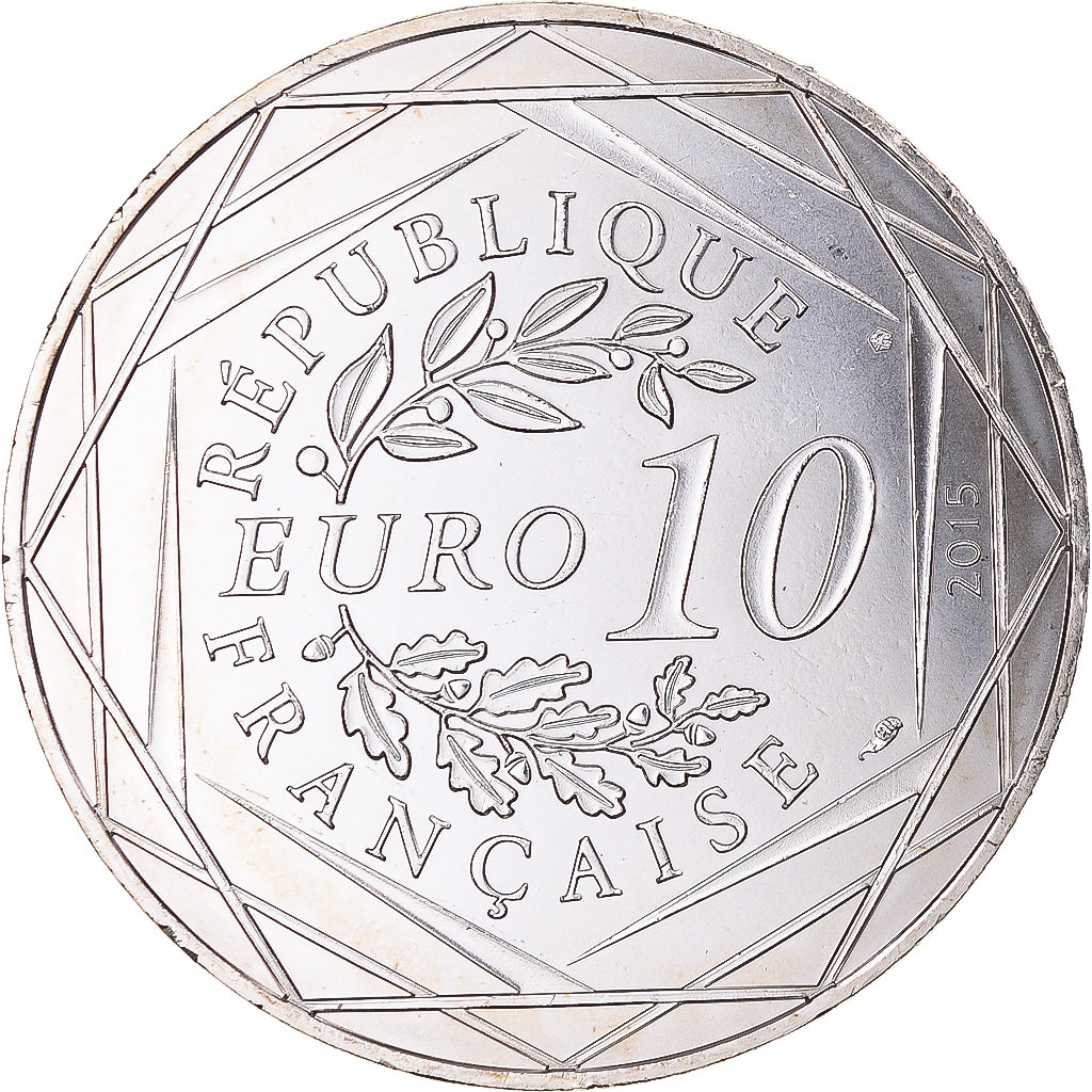 Francia, 10 Euro, Astérix Fraternité (Astérix chez les bretons), 2015, Paris