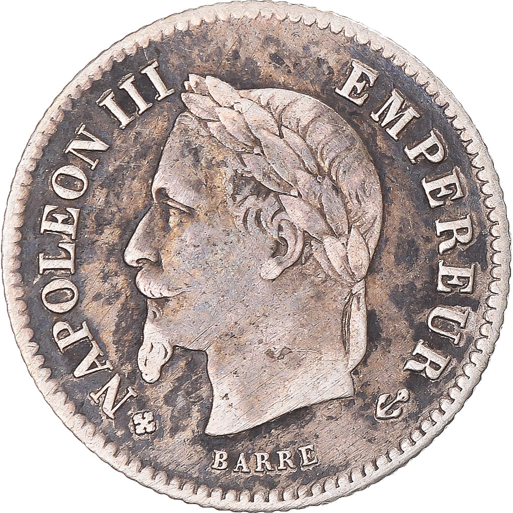 Moneta, Francja, Napoleon III, Napoléon III, 20 Centimes, 1867, Paris