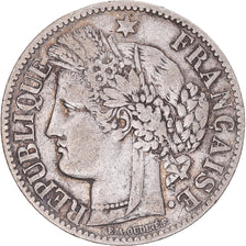 Coin, France, Cérès, 2 Francs, 1887, Paris, VF(30-35), Silver, KM:817.1