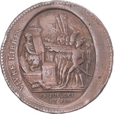 Monnaie, France, Monneron, Monneron de 5 Sols, 1792, TB+, Bronze