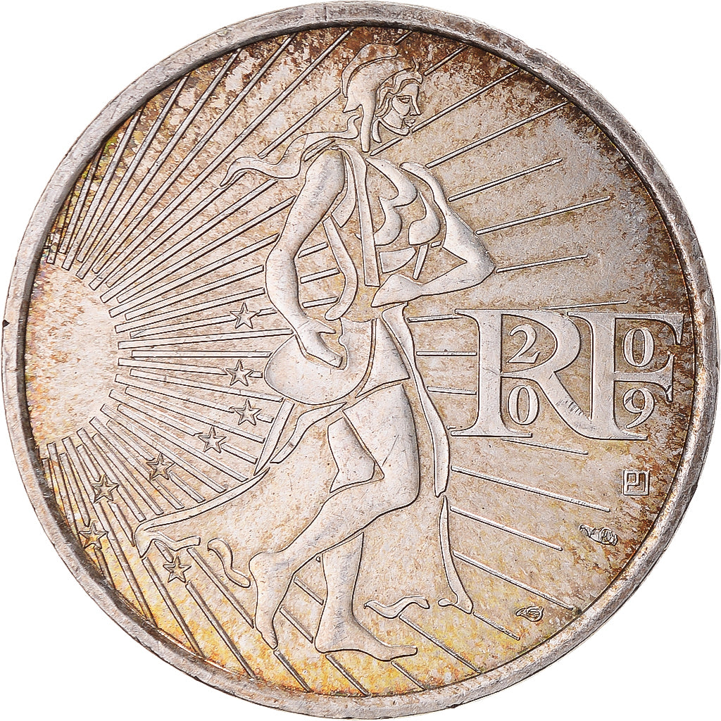 France, 5 Euro, 2009, Semeuse, TTB, Argent, KM:1534