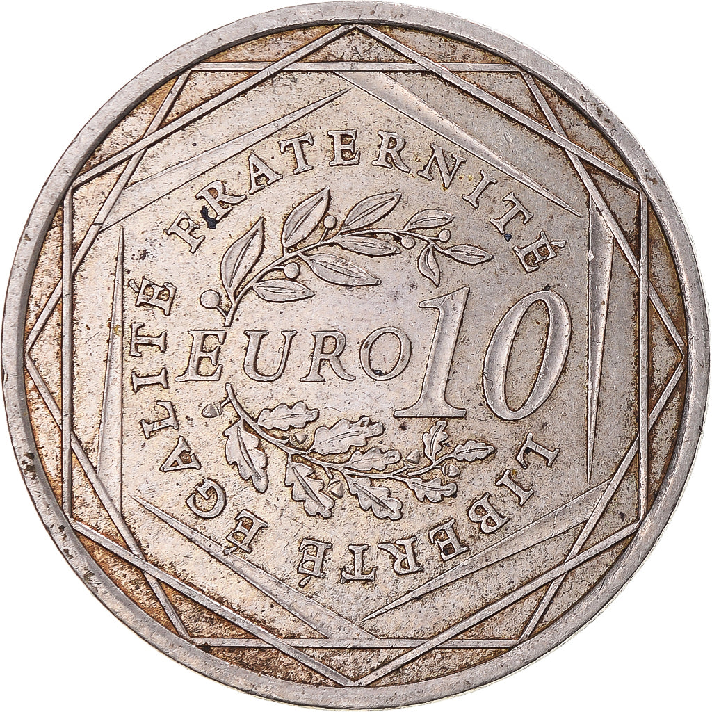 Francia, 10 Euro, 2009, Semeuse, MBC+, Plata, KM:1580