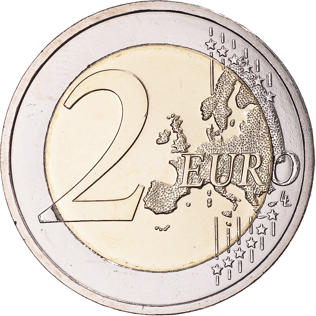 Austria, 2 Euro, 100 ans de la république d'Autriche. Colorized, 2018