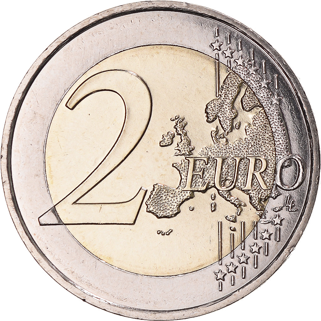 Malta, 2 Euro, 2017, Peace; colorized, MS(63), Bi-Metallic