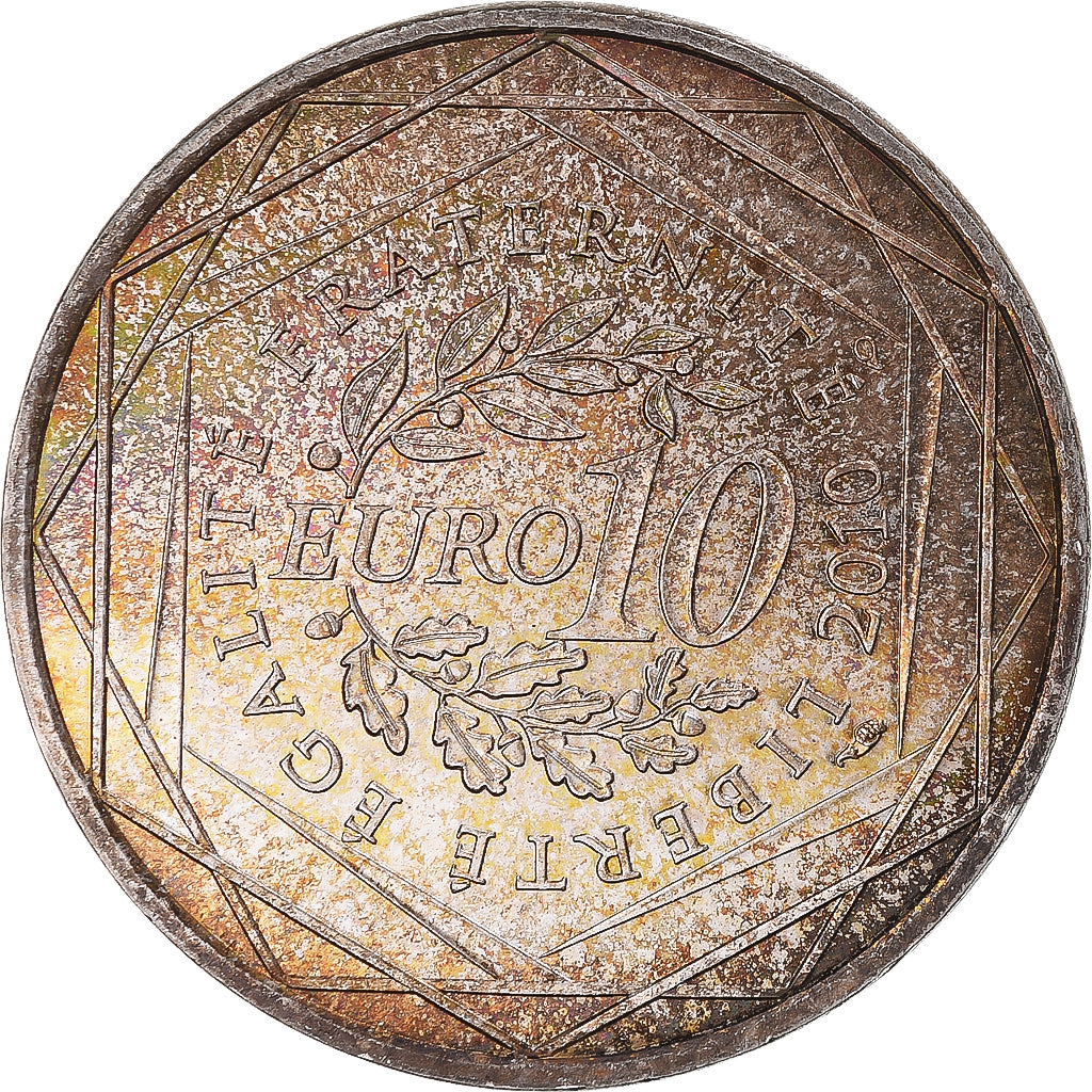 Francia, 10 Euro, Euros des régions, 2010, Paris, Midi-Pyrénées, MBC, Plata