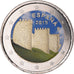 Spain, 2 Euro, Remparts d'Avila, 2019, Colourized, AU(55-58), Bi-Metallic