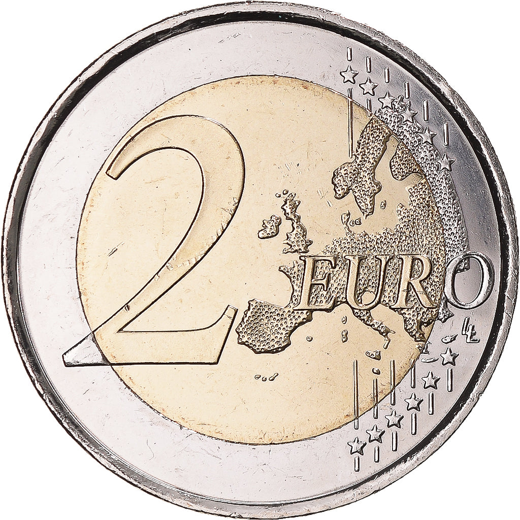 Spain, 2 Euro, Remparts d'Avila, 2019, Colourized, AU(55-58), Bi-Metallic