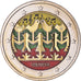 Lithuania, 2 Euro, Chants et danses, 2018, Colourized, AU(55-58), Bi-Metallic