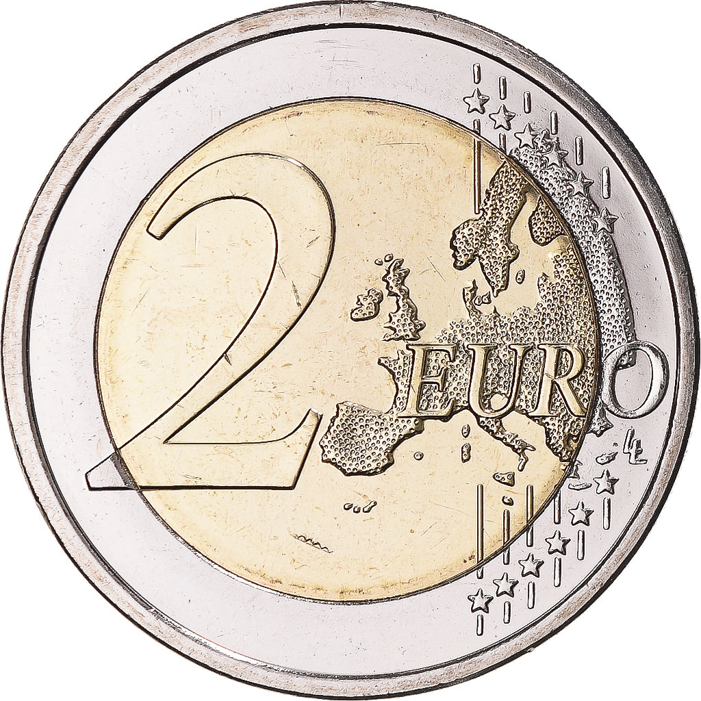 Finlandia, 2 Euro, Suomi 1917, 2017, Colourized, EBC, Bimetálico