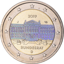 Deutschland, 2 Euro, Bundesrat, 2019, Munich, Colourized, VZ, Bi-Metallic