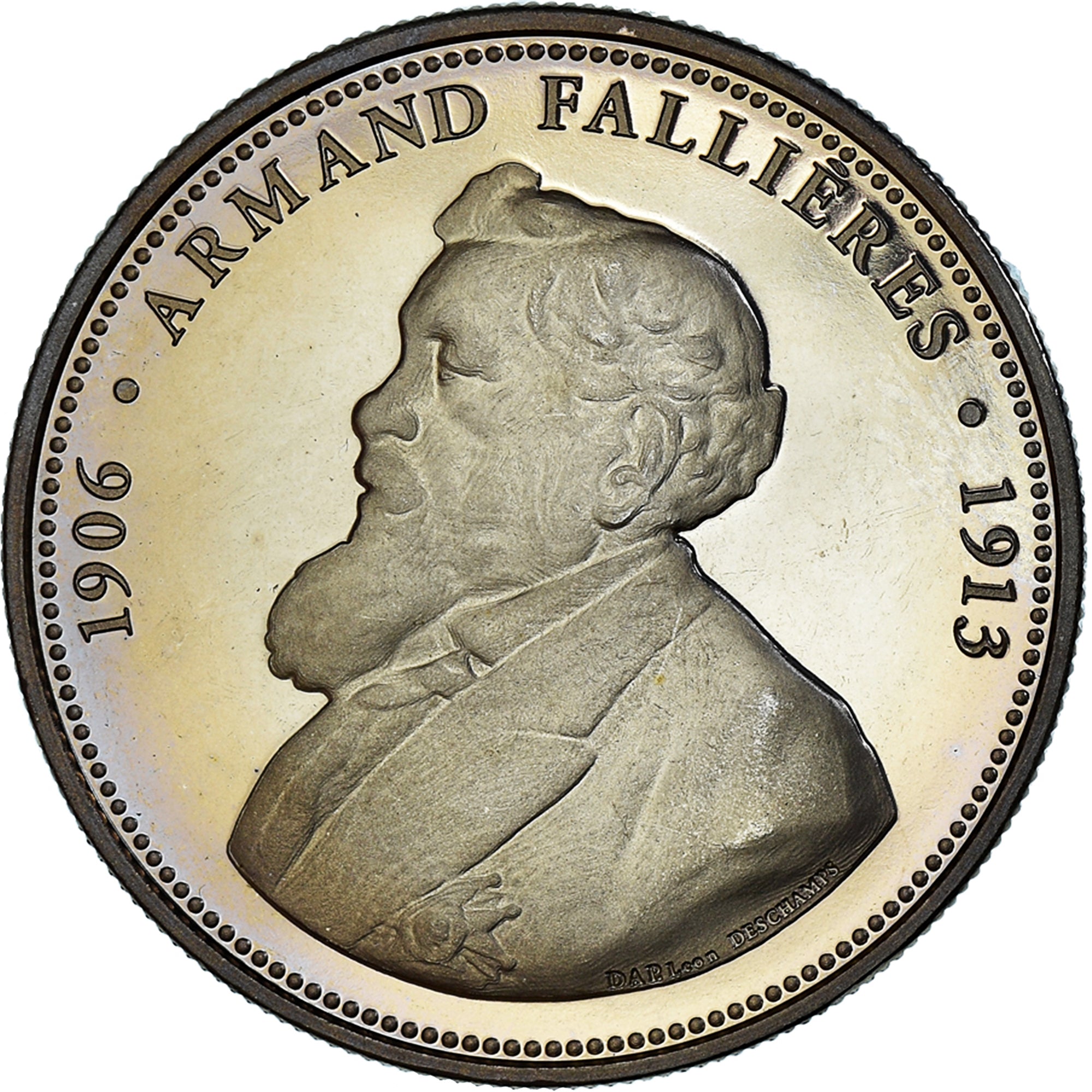 Frankrijk, Medaille, Les Présidents de la République, Armand Fallières