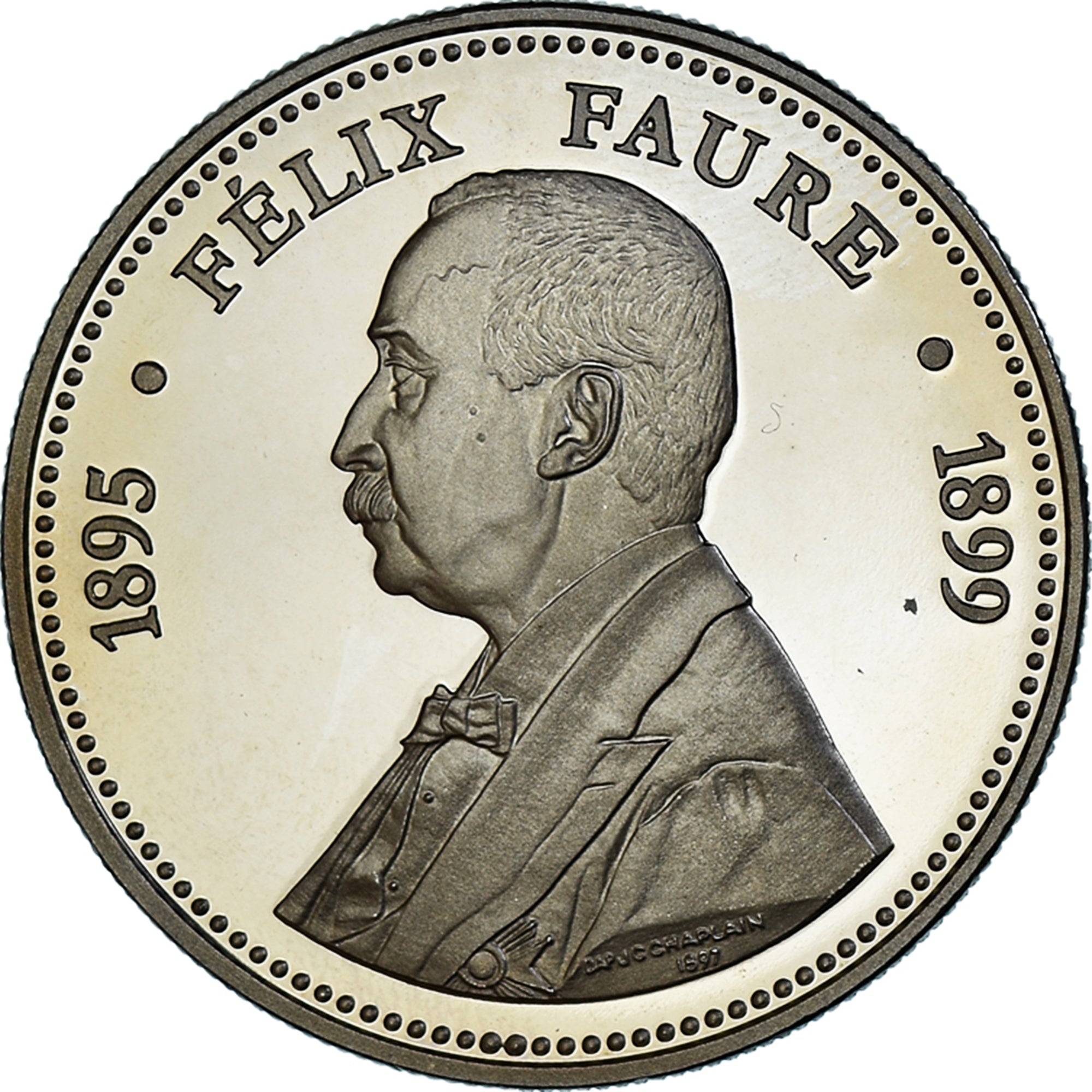 Francia, medaglia, Les Présidents de la République, Félix Faure, Politics