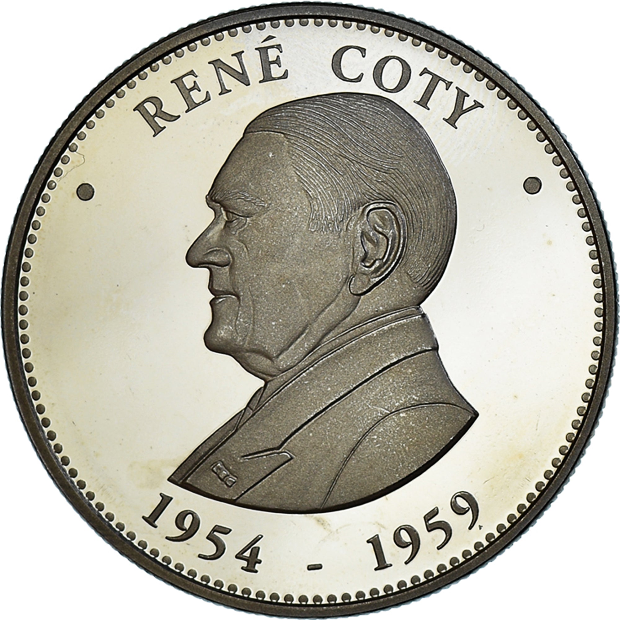 France, Médaille, Les Présidents de la République, René Coty, Politics