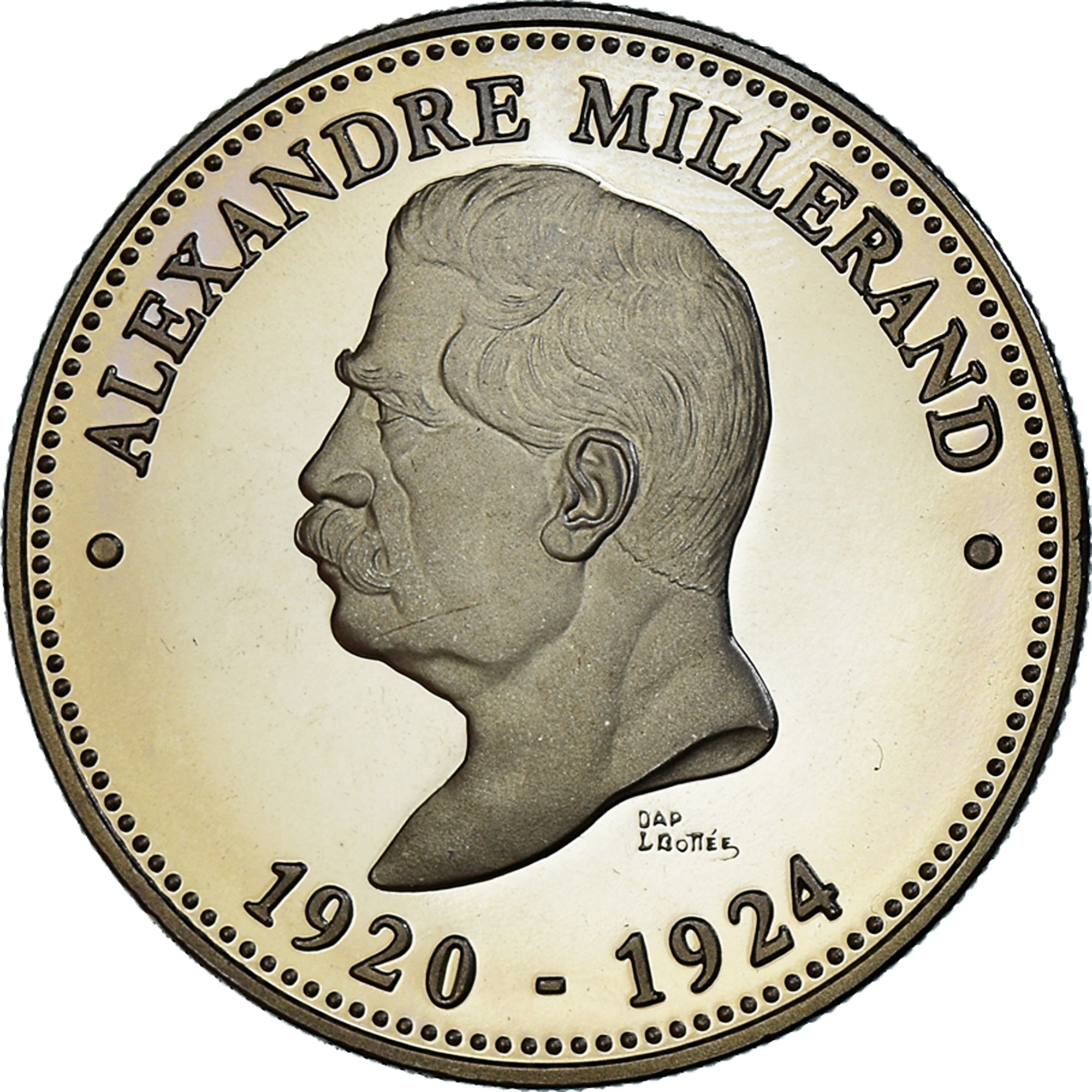 Frankrijk, Medaille, Les Présidents de la République, Alexandre Millerand