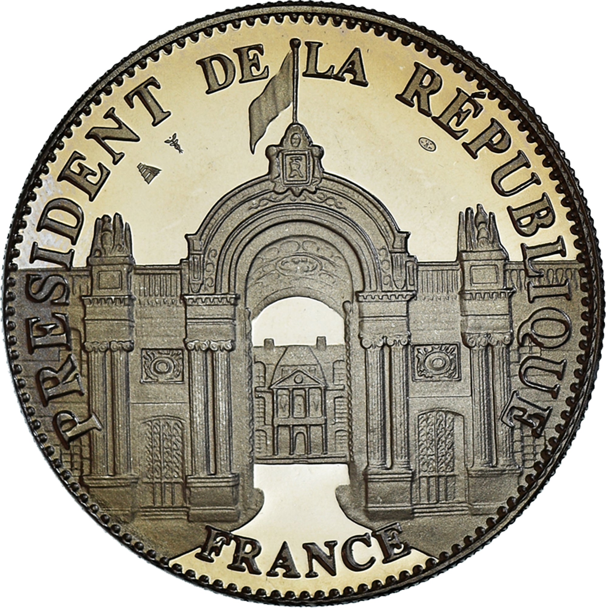 França, medalha, Les Présidents de la République, François Mitterrand