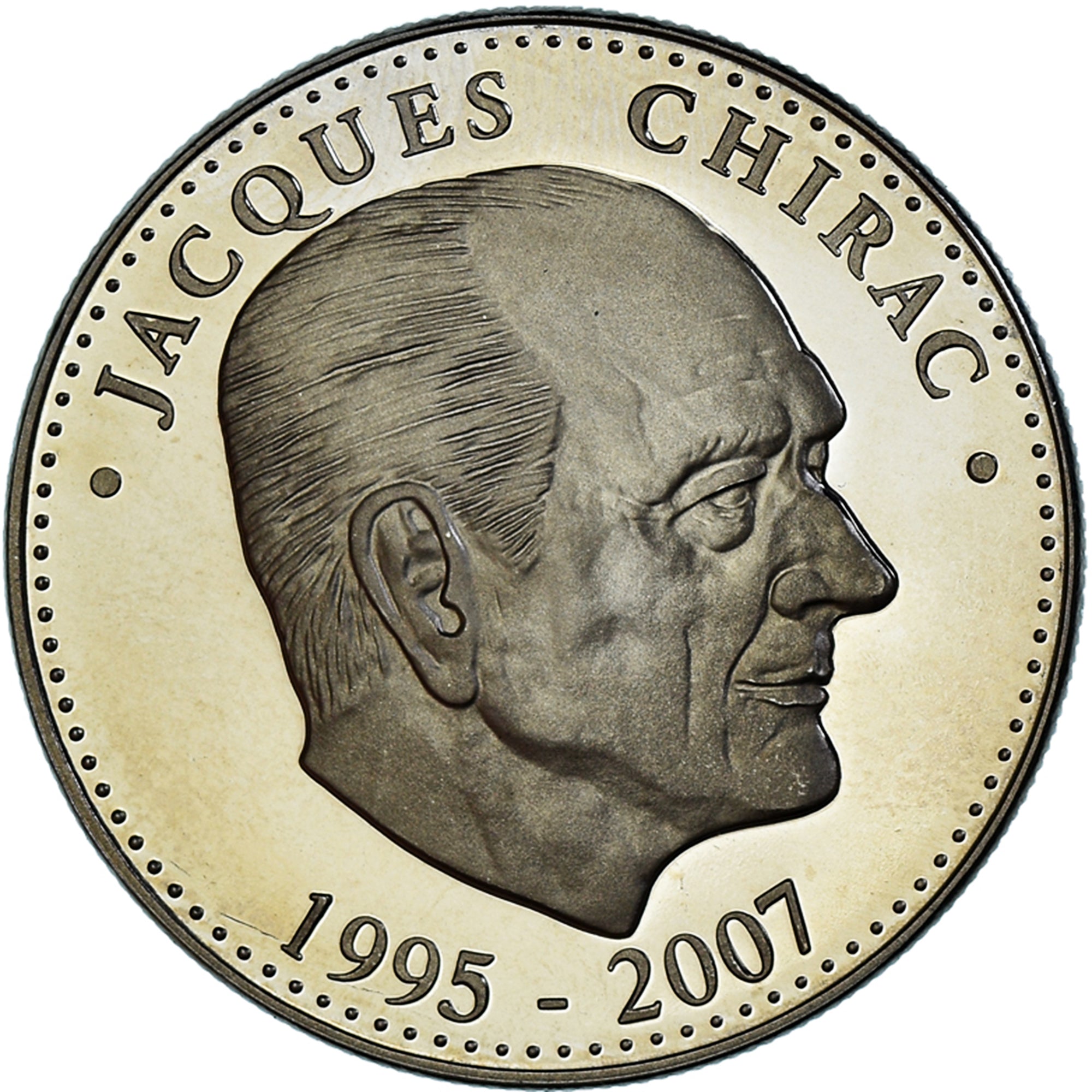 Francia, medaglia, Les Présidents de la République, Jacques Chirac, Politics