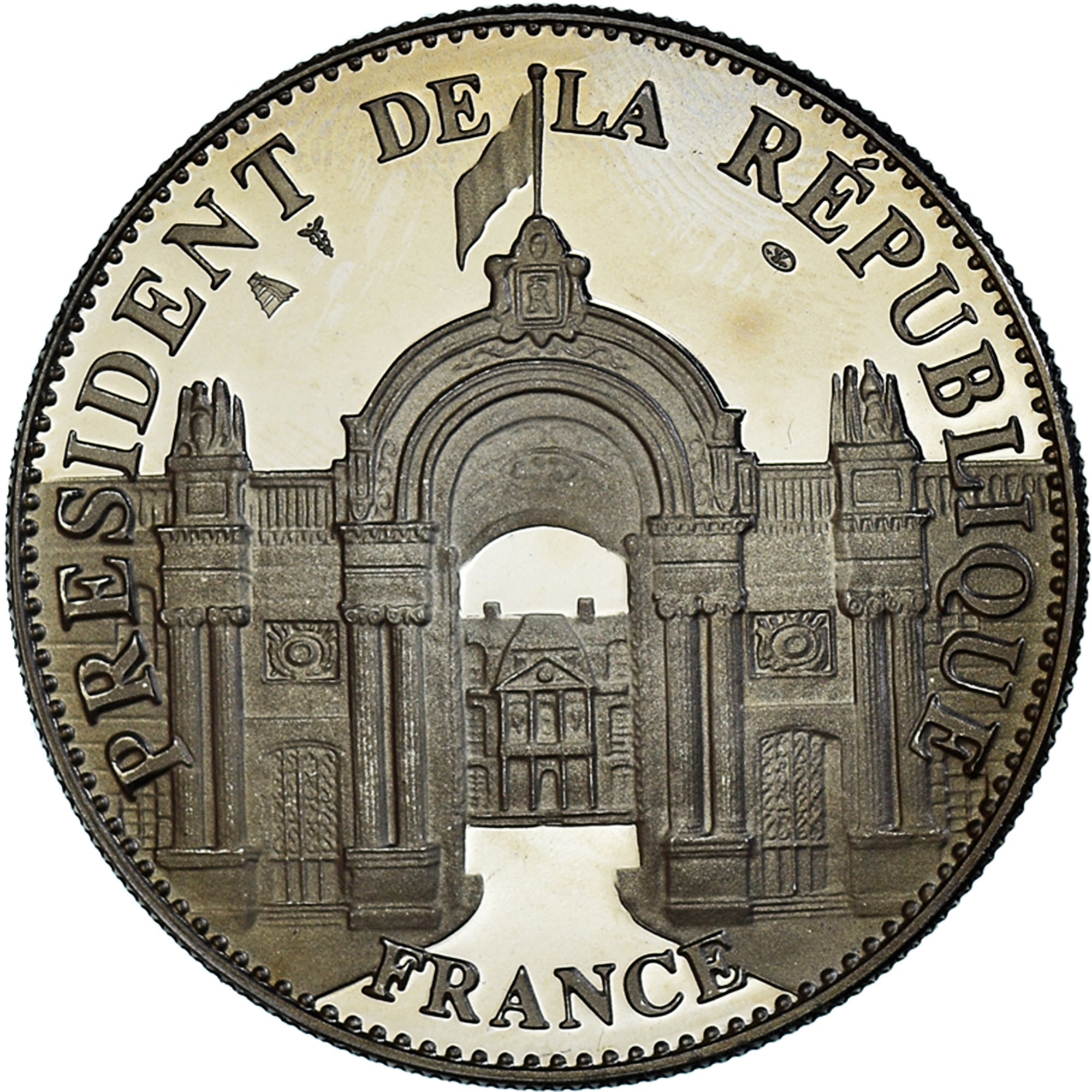 Francia, medaglia, Les Présidents de la République, Jacques Chirac, Politics