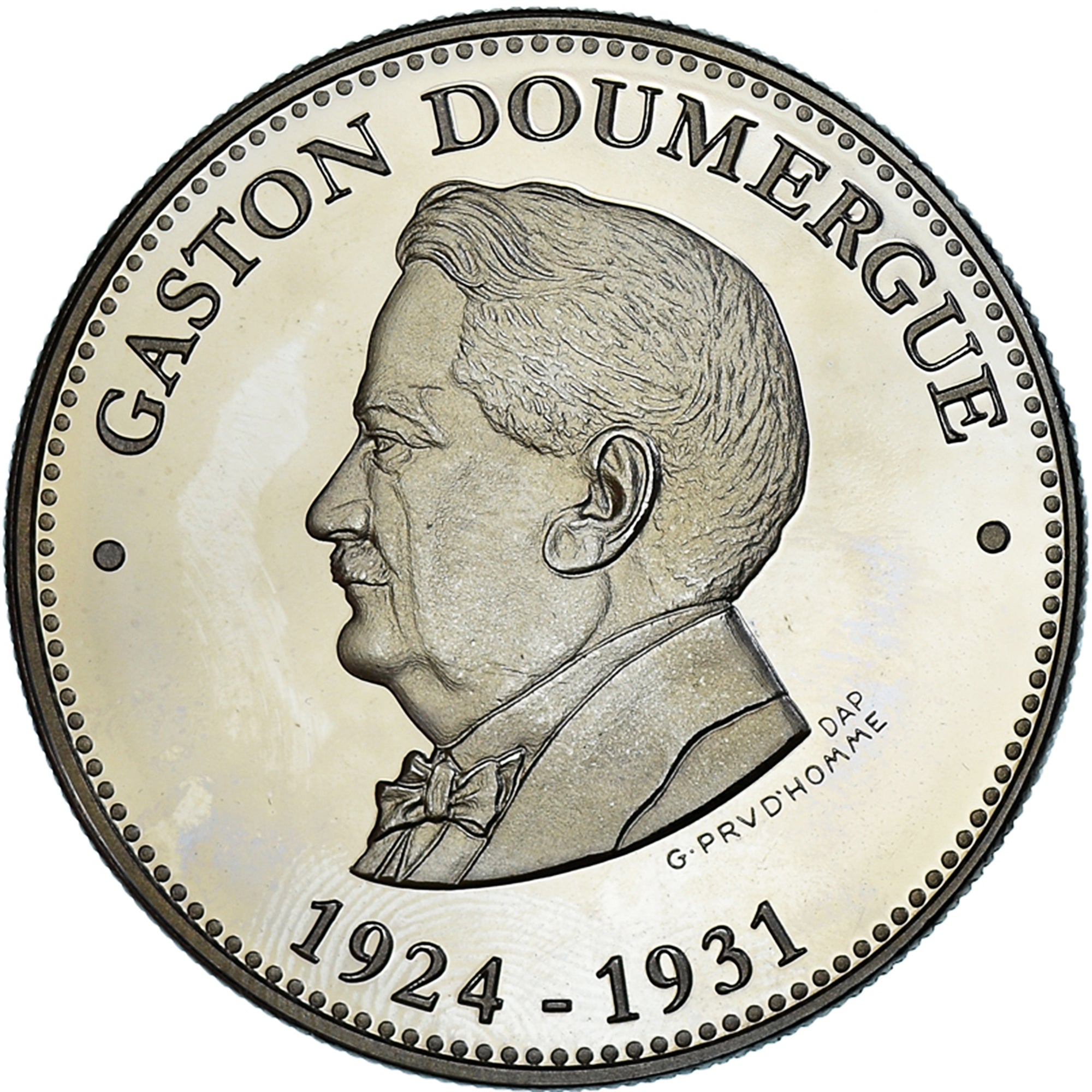 Frankrijk, Medaille, Les Présidents de la République, Gaston Doumergue