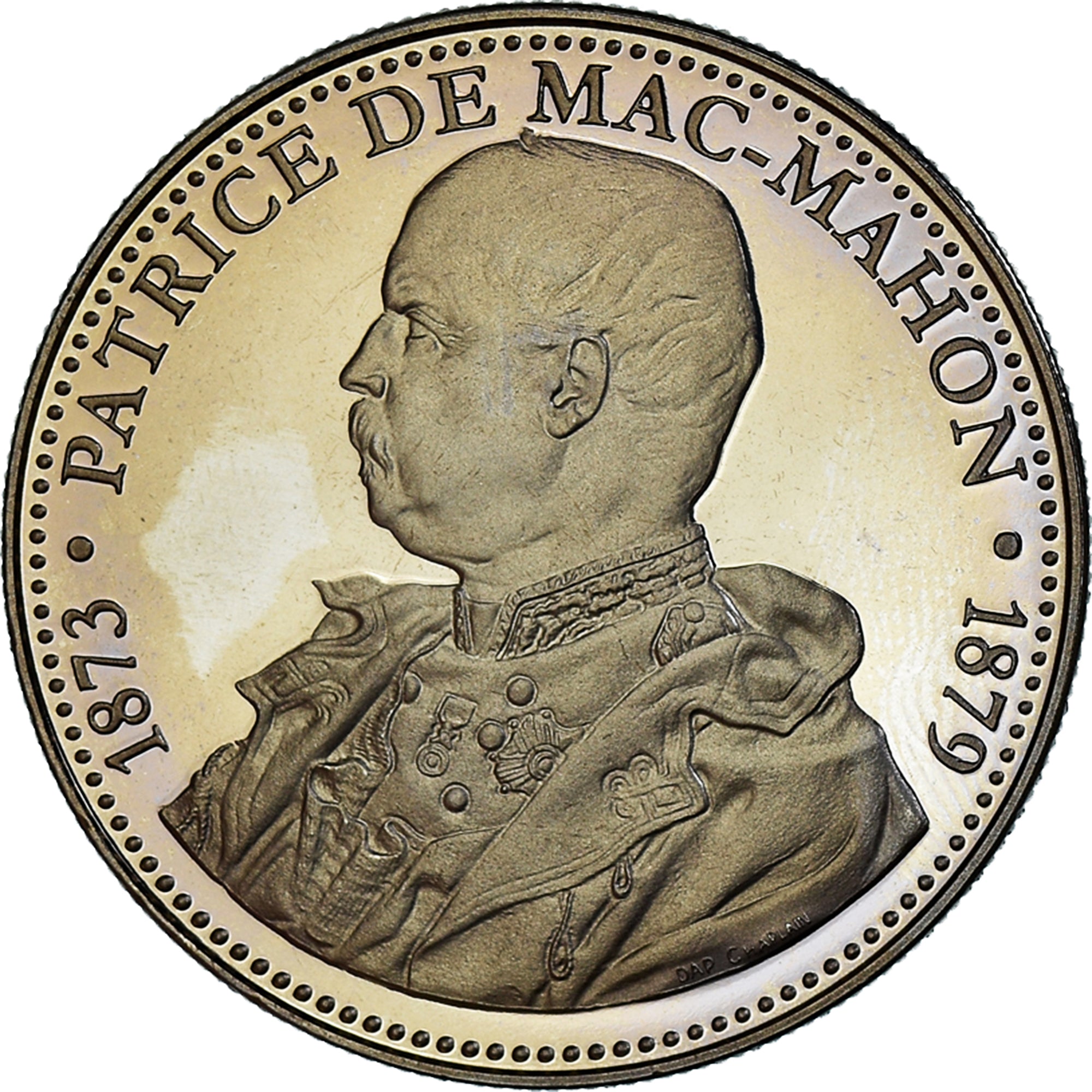 França, medalha, Les Présidents de la République, Patrice de Mac-Mahon