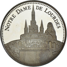 France, Medal, Notre Dame de Lourdes, Patrimoine, Proof, MS(65-70)