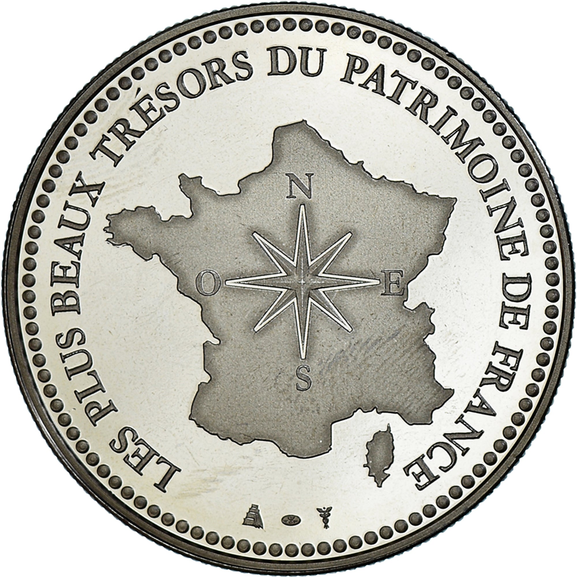 Francia, medaglia, Le Panthéon, Patrimoine, Proof, FDC, Rame-nichel