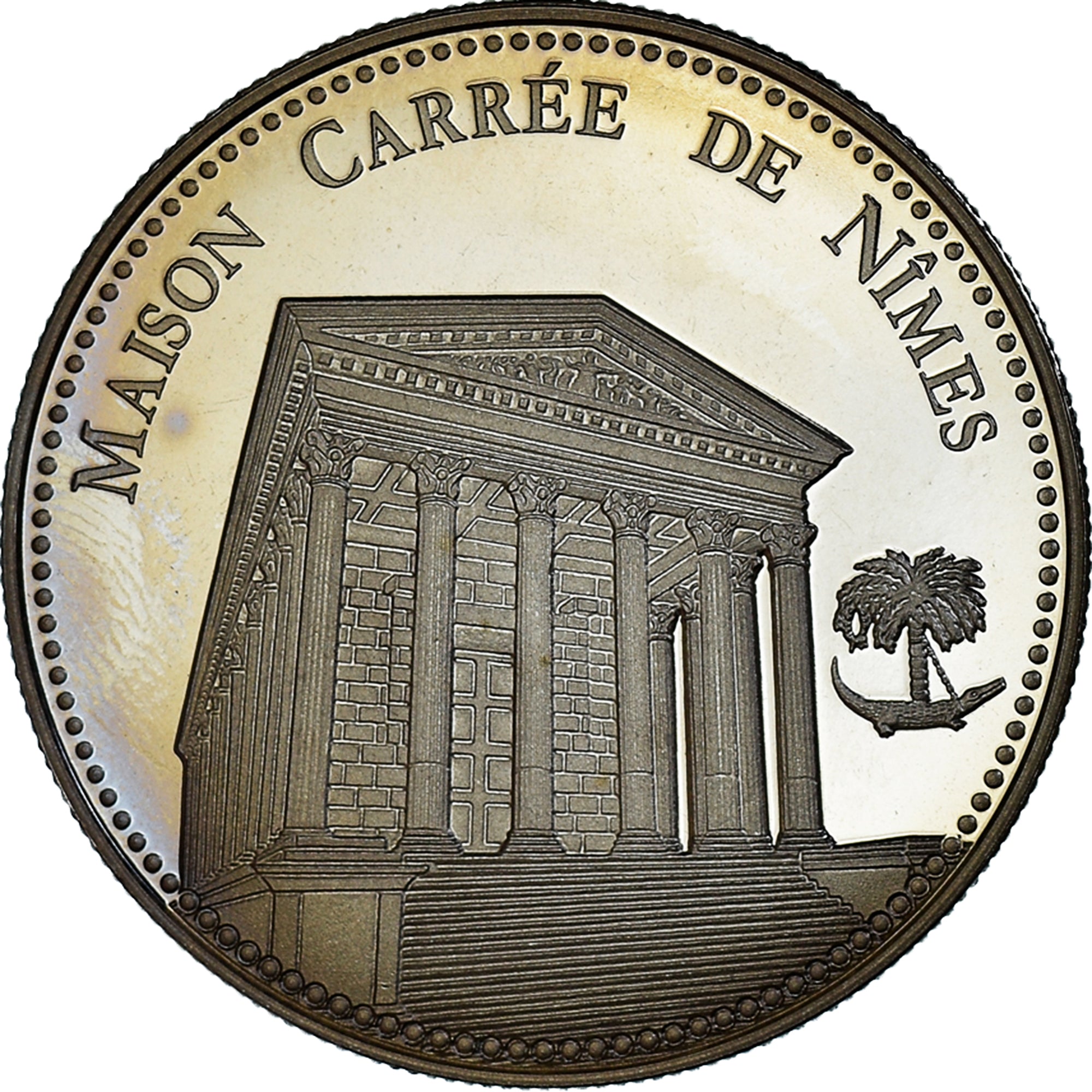France, Medal, Les plus beaux trésors du patrimoine de France, Maison carrée