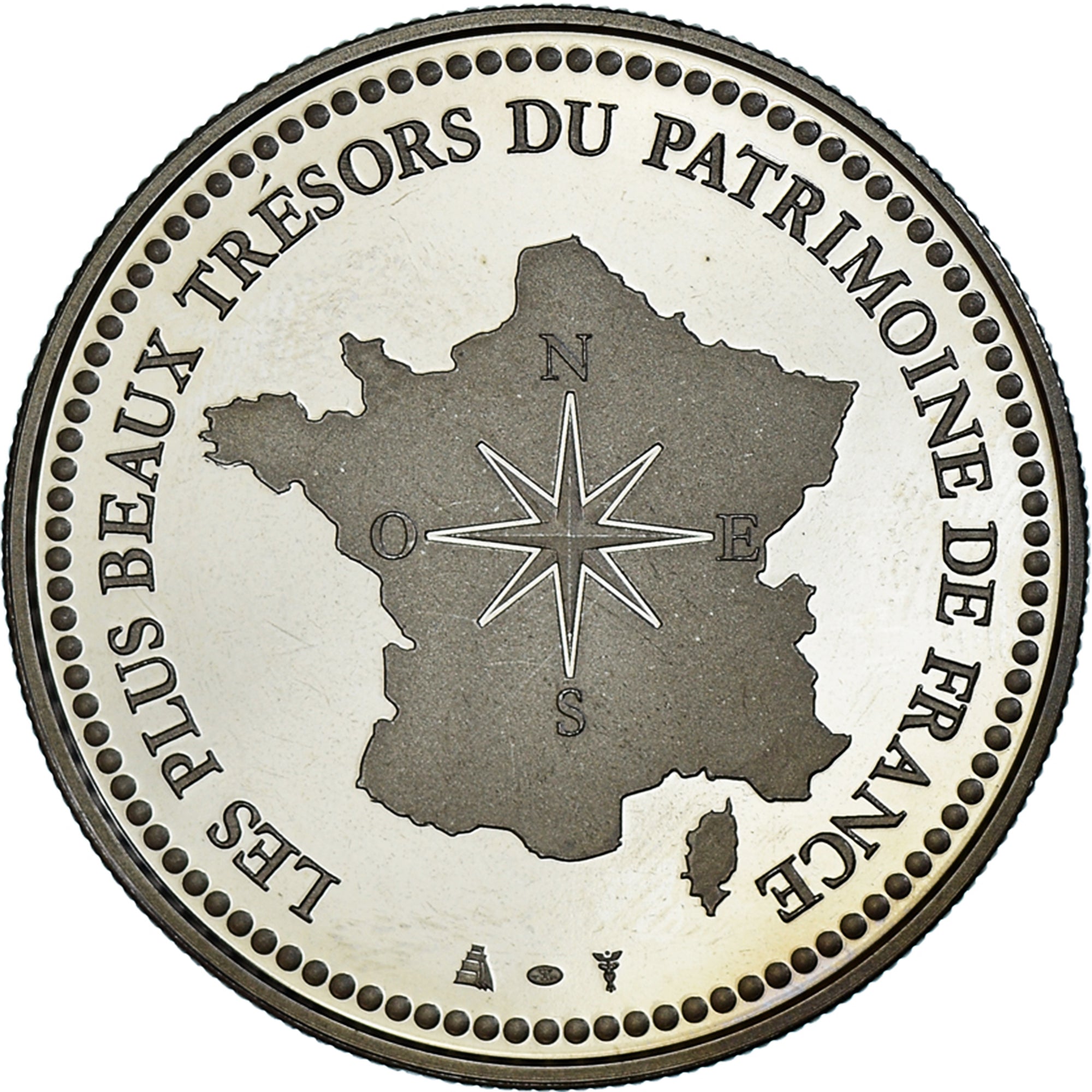 France, Medal, Les plus beaux trésors du patrimoine de France, Maison carrée