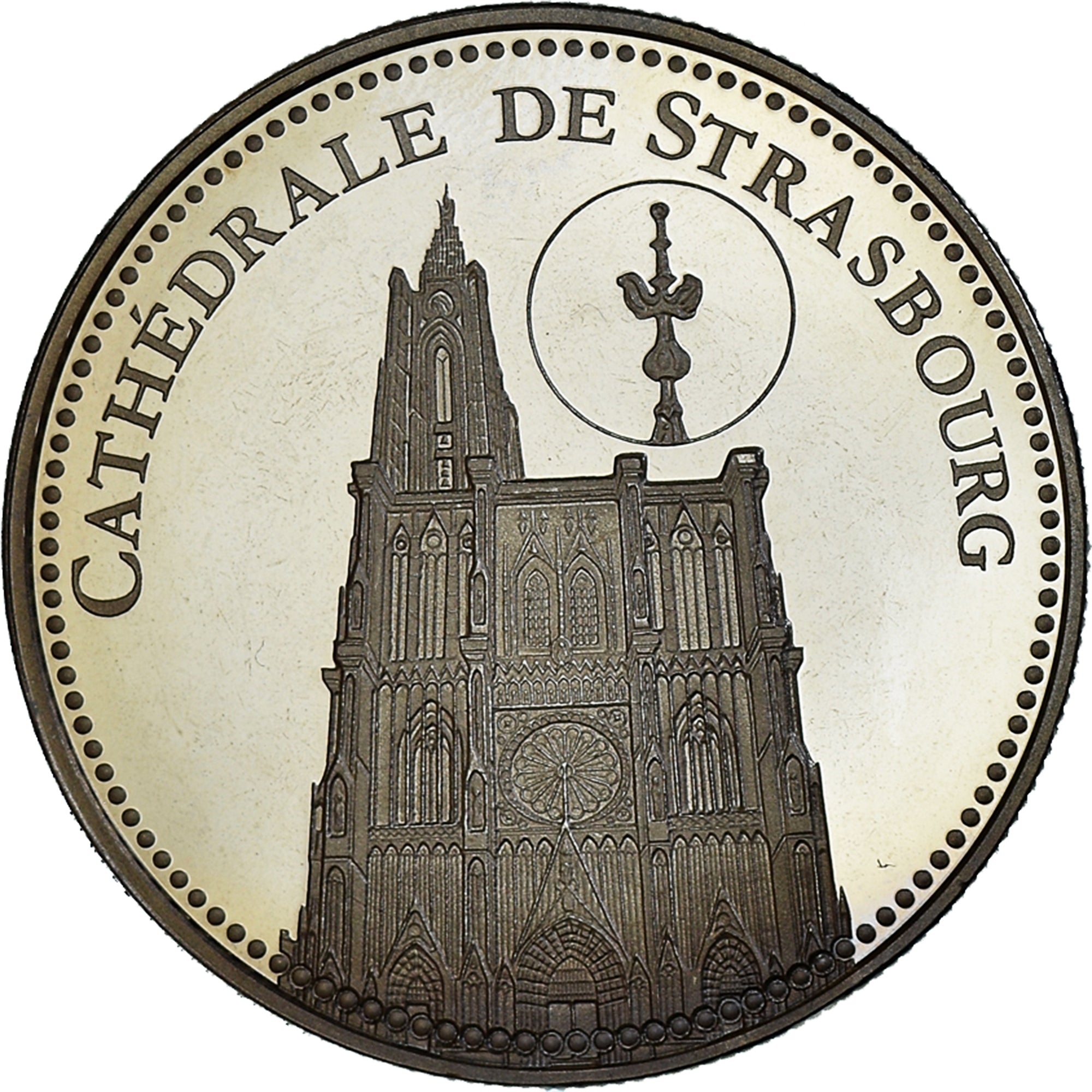 France, Medal, Cathédrale de Strasbourg, Patrimoine, Proof, MS(65-70)