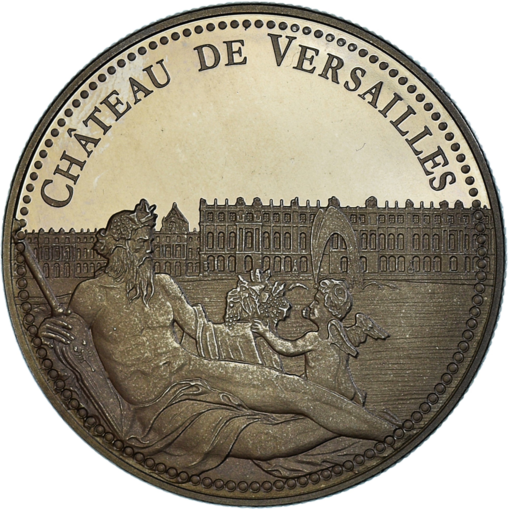 France, Medal, Le Château de Versailles, Patrimoine, Proof, MS(65-70)