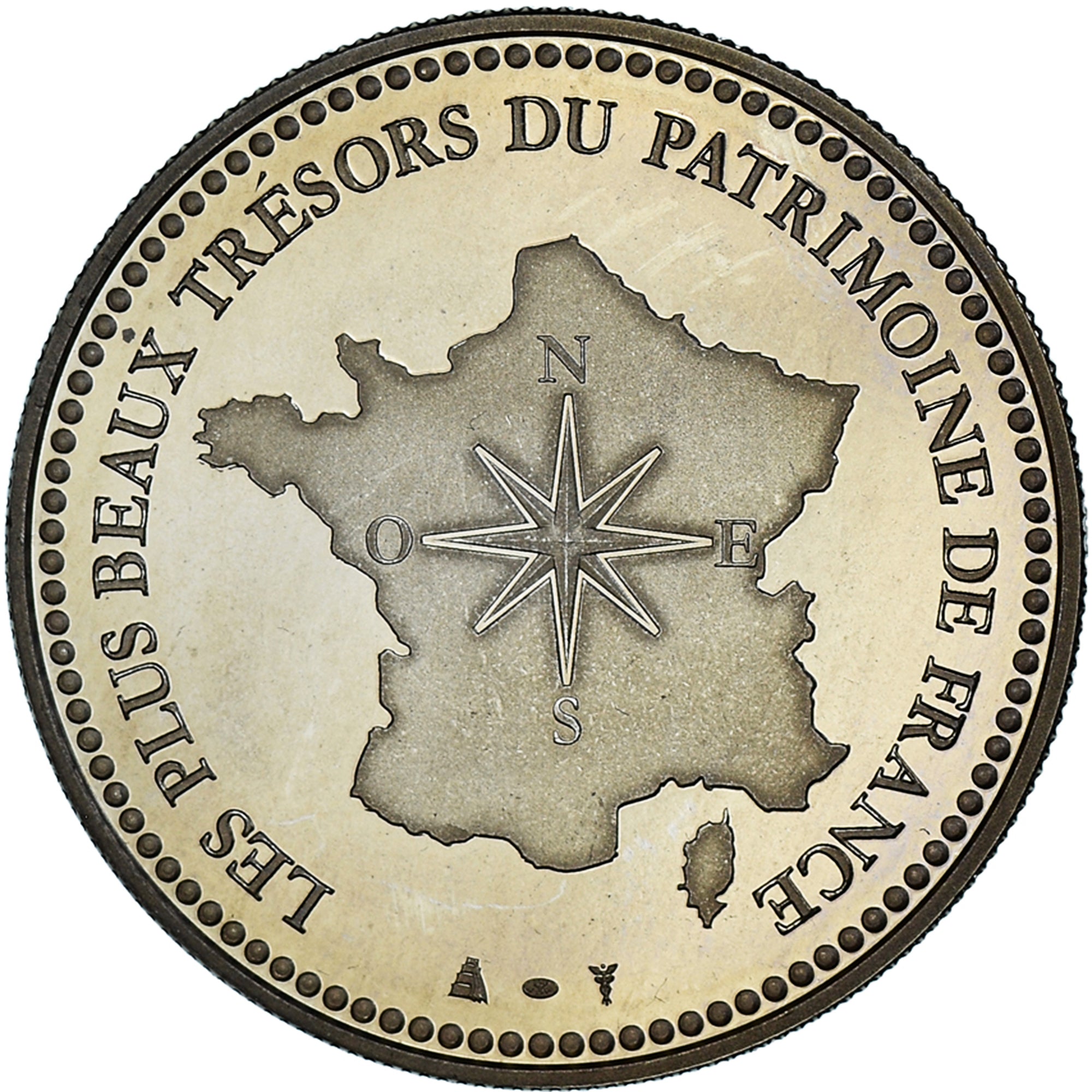 France, Medal, Le Château de Versailles, Patrimoine, Proof, MS(65-70)