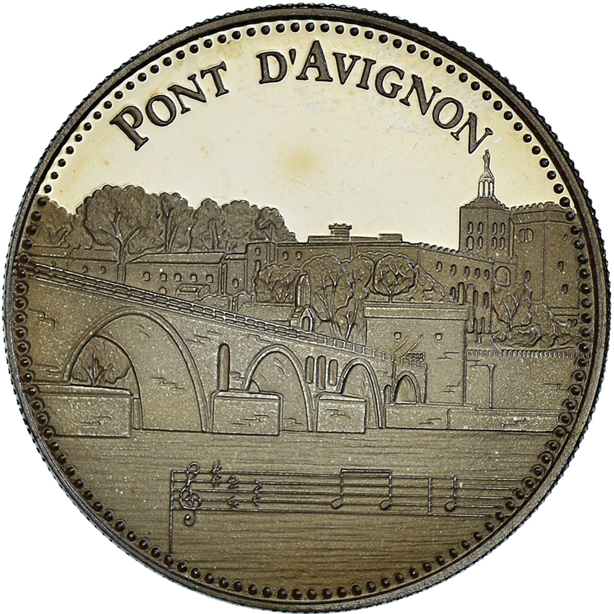 França, medalha, Les plus beaux trésors du patrimoine de France, Pont