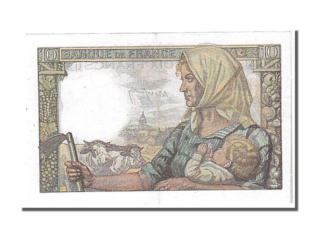 Banconote, Francia, 10 Francs, 10 F 1941-1949 ''Mineur'', 1949, 1949-03-10, FDS