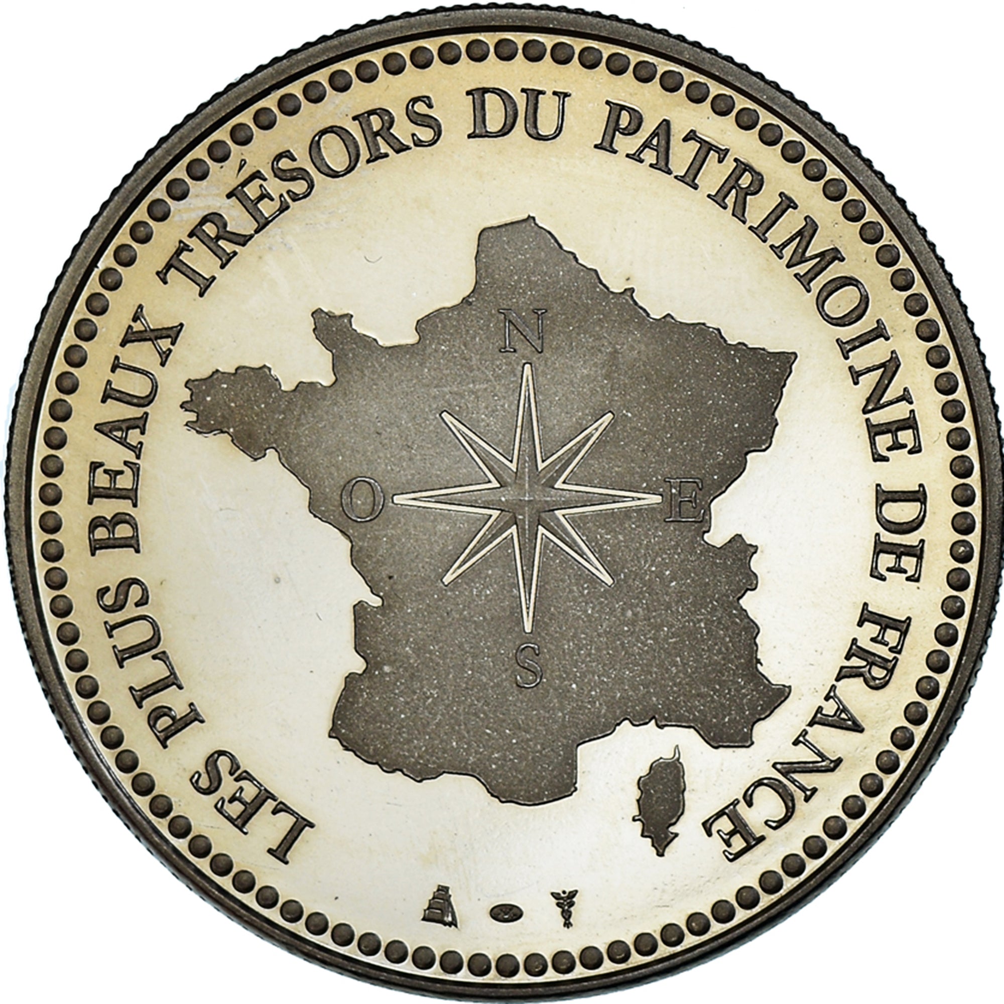 France, Medal, Mont Saint-Michel, Patrimoine, Proof, MS(65-70), Copper-nickel