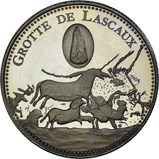 Francja, medal, La Grotte de Lascaux, Patrimoine, Proof, MS(65-70)