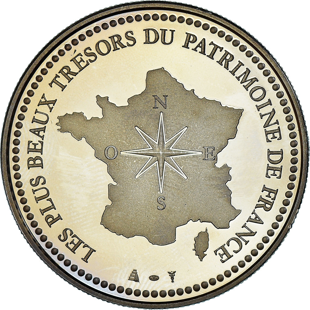 Francia, medaglia, Chateau de Vaux Le Vicomte, Patrimoine, Proof, FDC