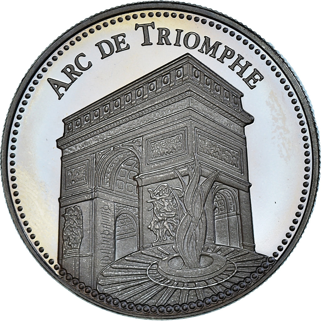 France, Medal, L'Arc de Triomphe, Patrimoine, Proof, MS(65-70), Copper-nickel