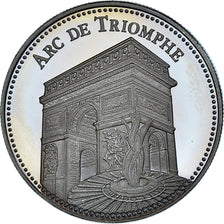 France, Medal, L'Arc de Triomphe, Patrimoine, Proof, MS(65-70), Copper-nickel