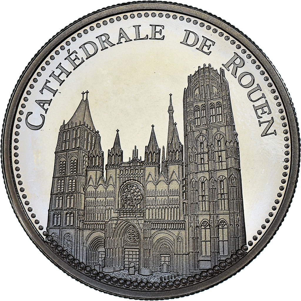 France, Medal, La Cathédrale de Rouen, Patrimoine, Proof, MS(65-70)