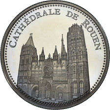 France, Medal, La Cathédrale de Rouen, Patrimoine, Proof, MS(65-70)