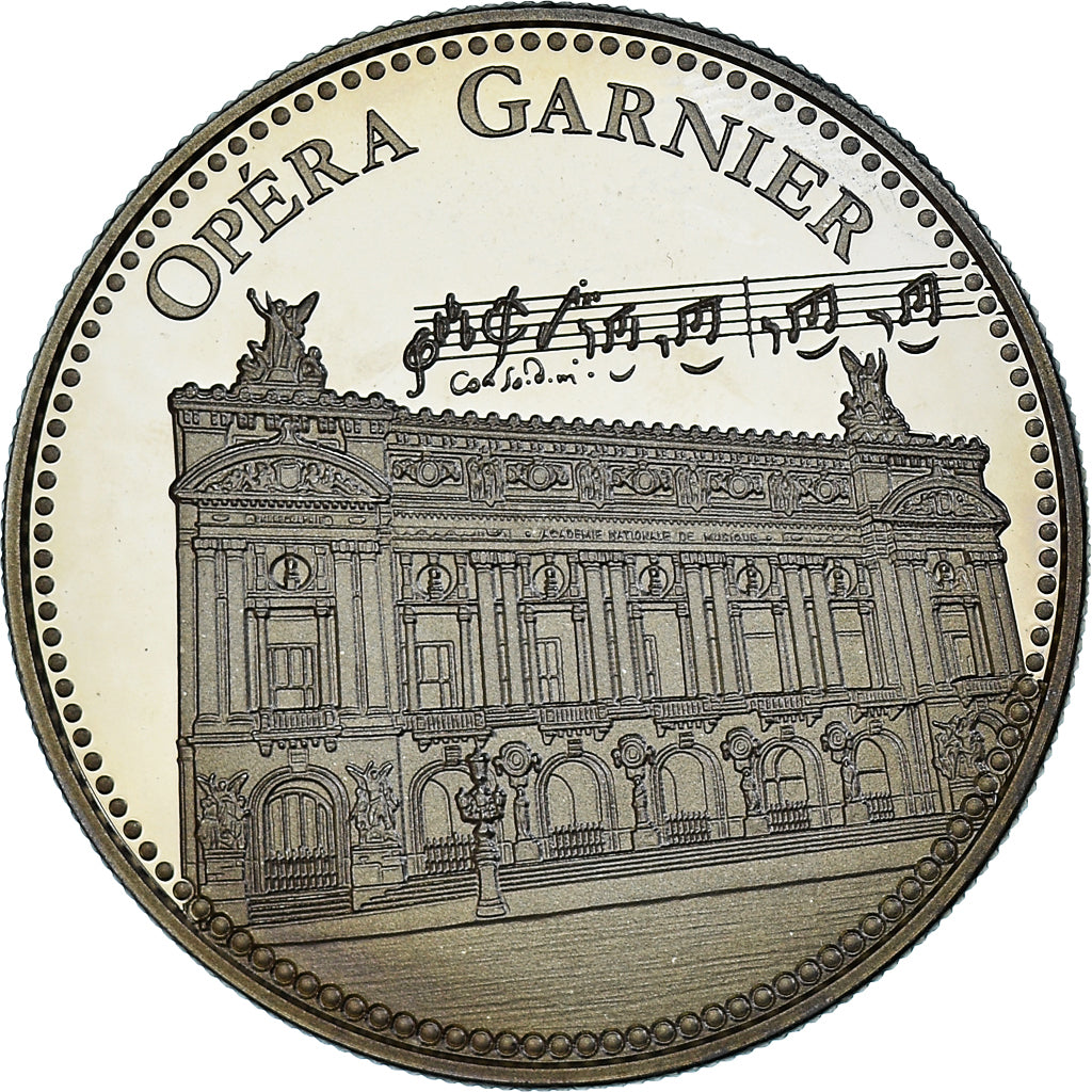 Francja, medal, Les plus beaux trésors du patrimoine de France, Opéra Garnier