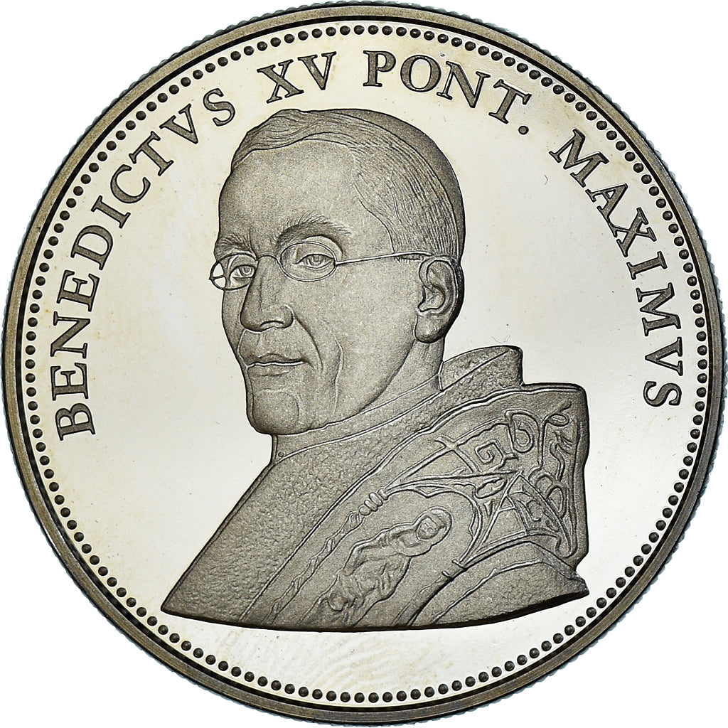 Vatican, Medal, Le Pape Benoit XV, Religions & beliefs, 2005, MS(65-70)