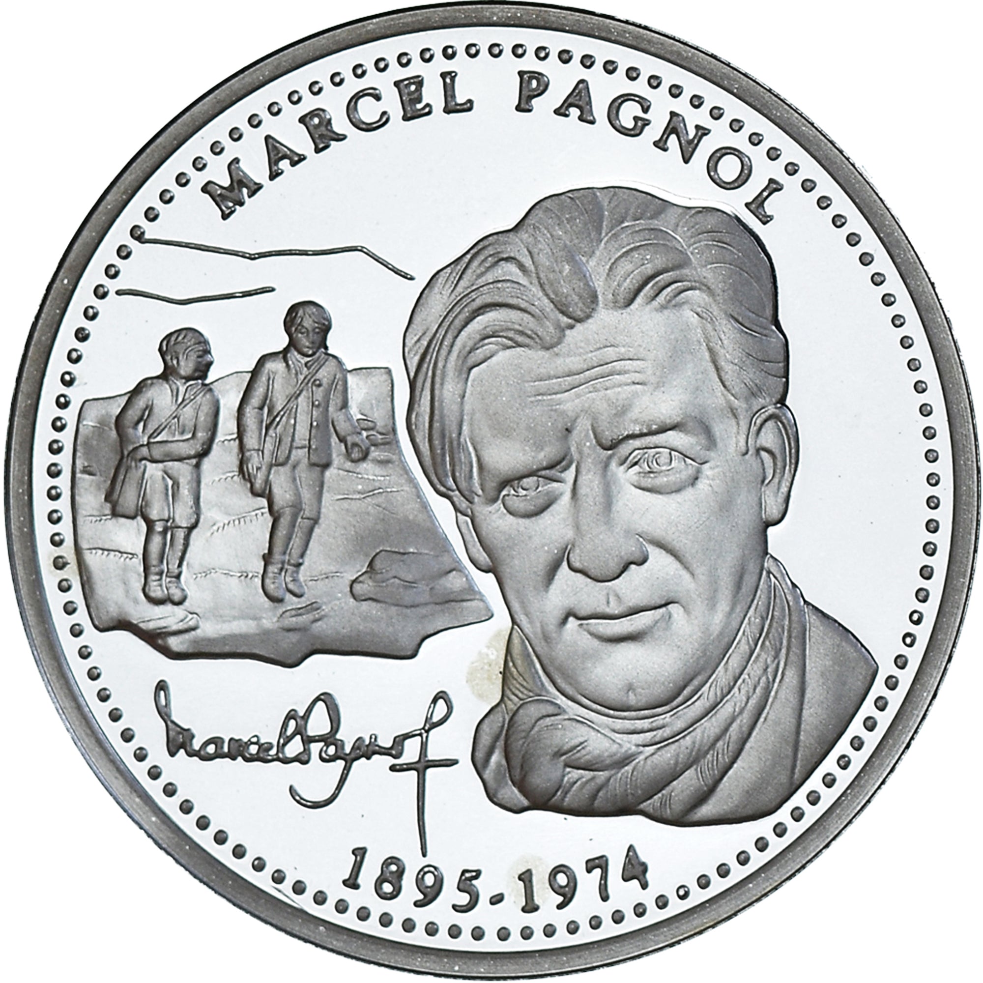 France, Medal, Provence, Marcel Pagnol, MS(65-70), Silver