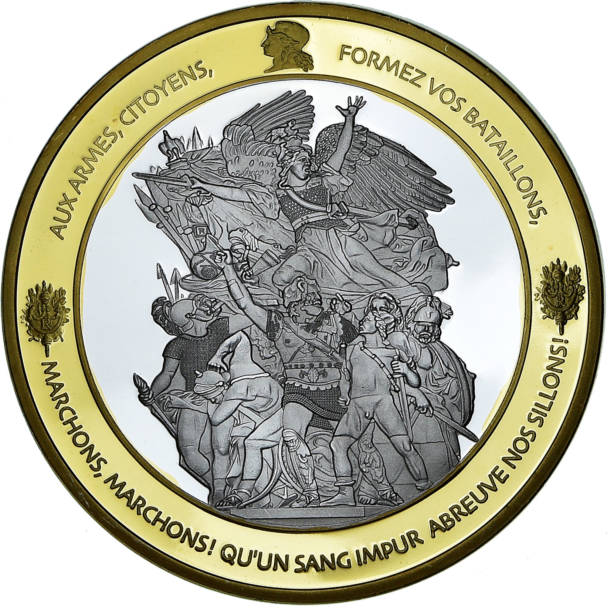 Frankreich, Medaille, Les piliers de la République, Politics, 2010, La