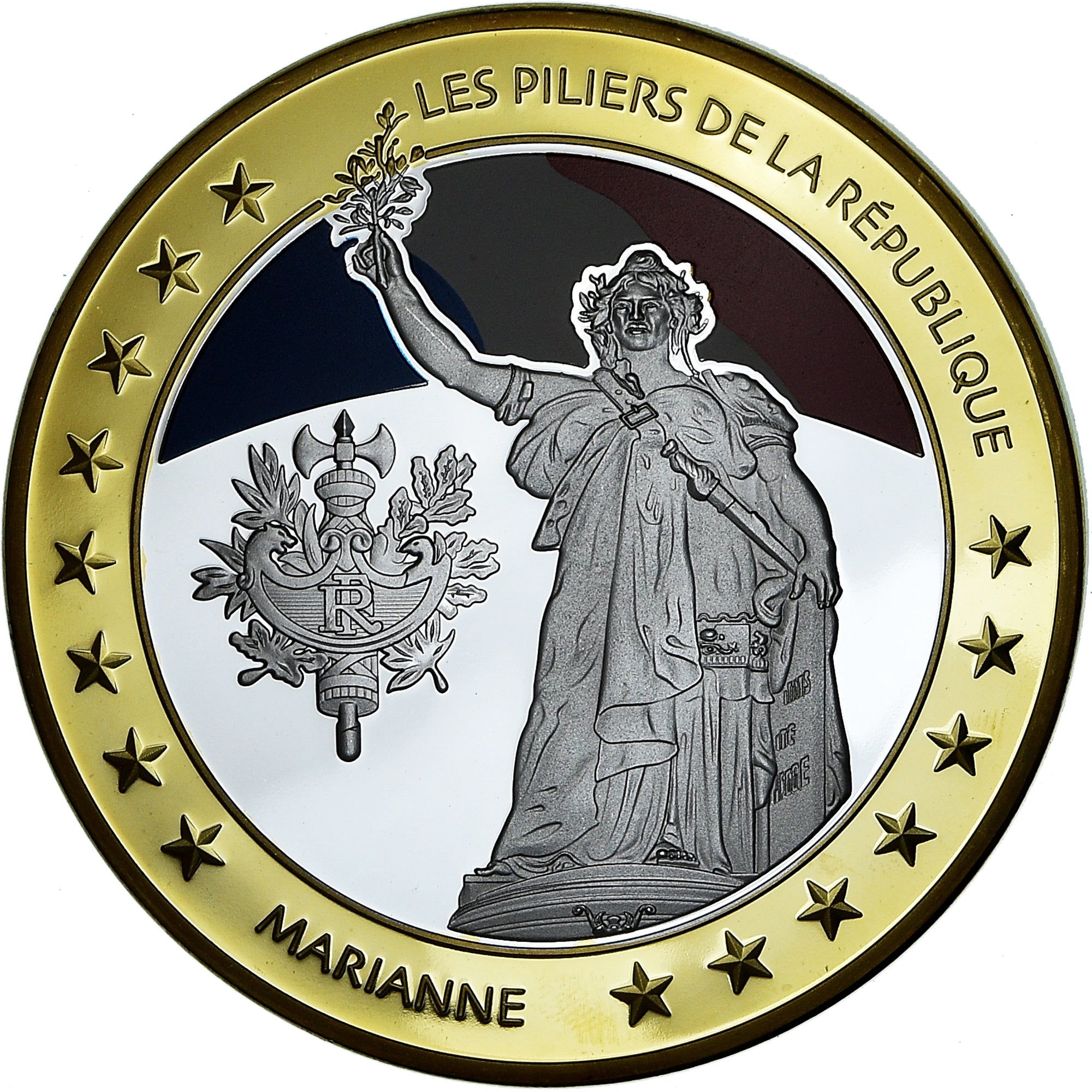 Frankreich, Medaille, Les piliers de la République, Politics, 2010, La